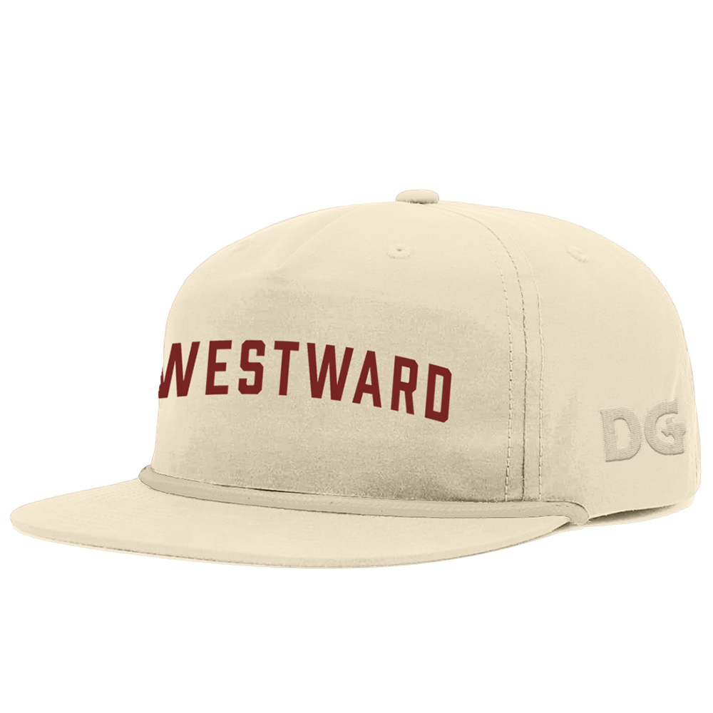 Cream Block Logo Westward Hat Side